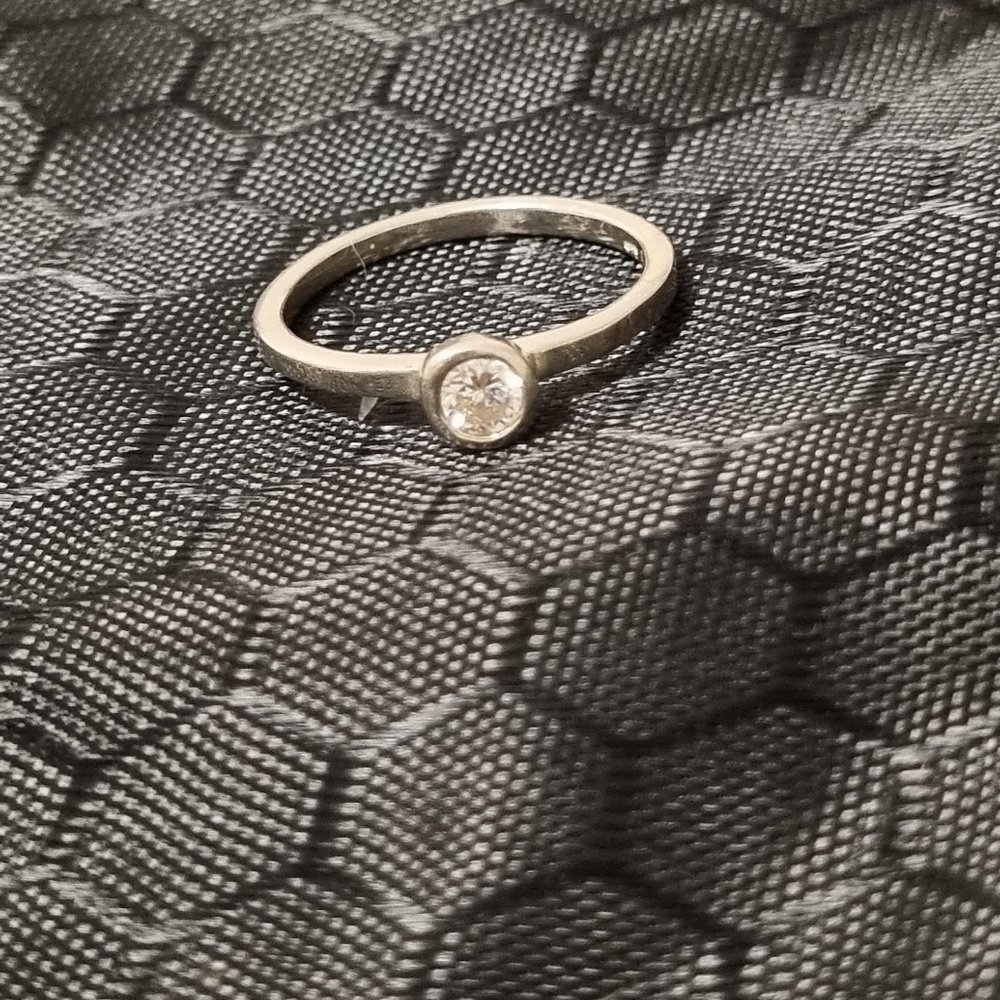 Silver and Crystal Ring